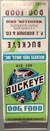 #TM116 - Buckeye Dog Food Matchbook Cover