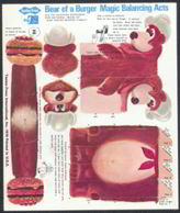 #DA044 - Four Different Large Tastee-Freez Punchout Toys