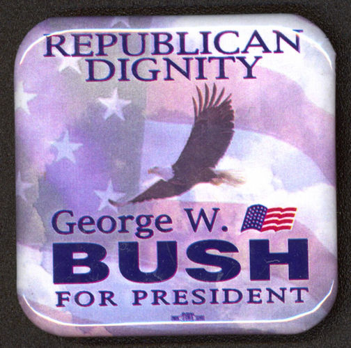 #PL296 - George W. Bush for President Republican Dignity Pinback