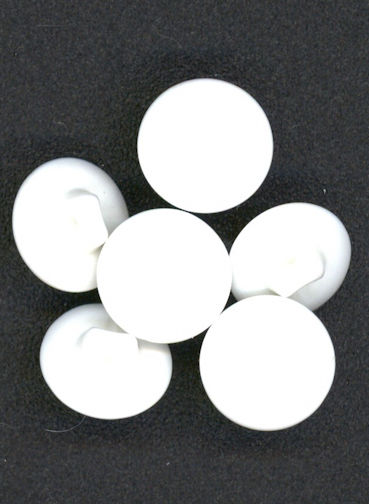 #BEADS0638 - PiecBlau Brand White Glass Button - Made in Japan