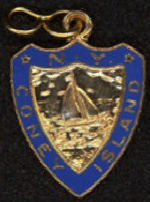 #MS263 Blue Metal Coney Island Charm Picturing ...