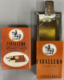 #MSH049 - Group of 2 Mechanical Mini Caballero Cigarettes Ash Tray/Hippie Stash Boxes in Original Boxes
