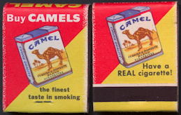 #TM099 - Full Unused Pack Front Cover Striker Camel Cigarette Matches