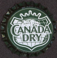 #BC099 - Group of 10 Canada Dry Plastic Lined Soda Caps