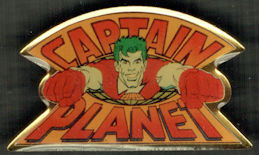 #CH572 - Group of 3 Captain Planet Lapel Pins