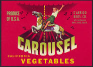 #ZLCA*051 - Carousel Brand Vegetable Crate Label