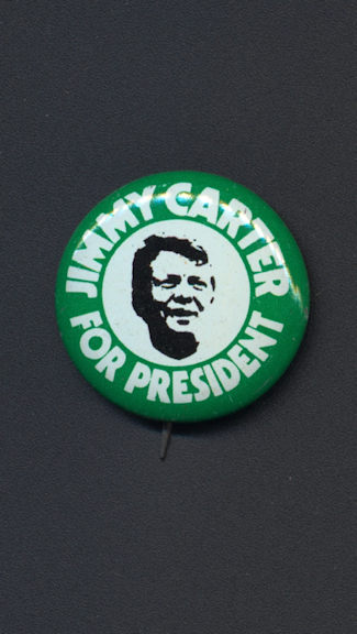 #PL308 - Jimmy Carter Silhouette Pinback from the 1976 Election Campaign