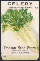 #CE201 - White Golden Self Blanching Celery 5¢ Seed Pack - Dodson Seed Store