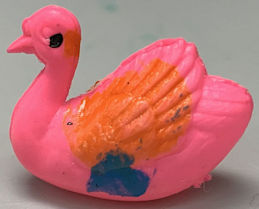 #TY878 - Penny Toy - Hand Painted Celluloid Swan