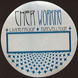 ##MUSICBP0473 - Cher Working Cloth Perri Backstage Pass from the Living Proof Farewell Tour