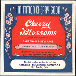 #ZLS241 - Early Cherry Blossoms Soda Bottle Label