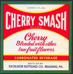#ZLS217 - Cherry Smash Soda Bottle Label