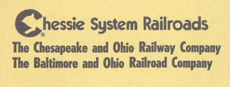 #BDTransport074 - Oversize Chessie System Railroads Envelope with Multiple Logos