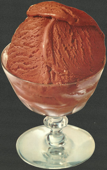 #SIGN225 - Diecut Diner Sign of Chocolate Ice Cream in a Glass Goblet