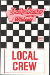 ##MUSICBP0907 - Chubby Checker and the Wildcats OTTO Cloth Backstage Local Crew Pass from the 1990 World Tour