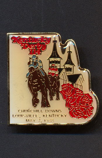 #BA125 - 114th Licensed Kentucky Derby Cloisonne Pin
