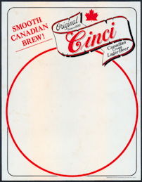 #TMSpirits070 - Group of 12 Cinci Cream Lager Beer Menu Signs