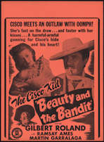 #CH326-15  - Gilbert Roland in "Beauty and the Bandit" Cisco Kid Movie Poster Broadside