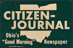 #SIGN172 - Metal Citizen-Journal Newspaper Sign