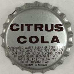 #BF291 - Group of 10 Plastic Lined Citrus Cola ...