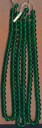 #BEADS0753 - Group of 144 10mm Transparent Emerald Green Glass Cherry Brand Beads