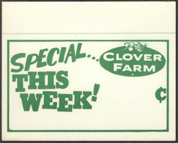 #SIGN275 - Small Clover Farm Carboard Produce S...