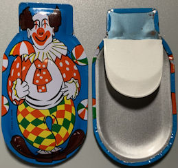 #TY858 - Tin Litho Clown Clicker