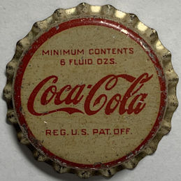 #BF232 - Cork Lined Coca Cola Bottle Cap