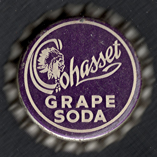 #BF206 - Rare Cork Lined Cohasset Grape Soda Cap with Indian Chief Pictured