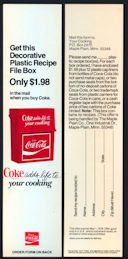 #CC194 - Coke Carton Insert Advertising Coke Re...
