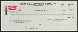 #CC290 - Very Uncommon Coca-Cola Checks from th...