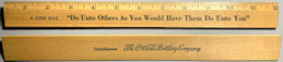 #CC392 - Very Old Wooden Coke Ruler - Compliments The Coca Cola Bottling Company