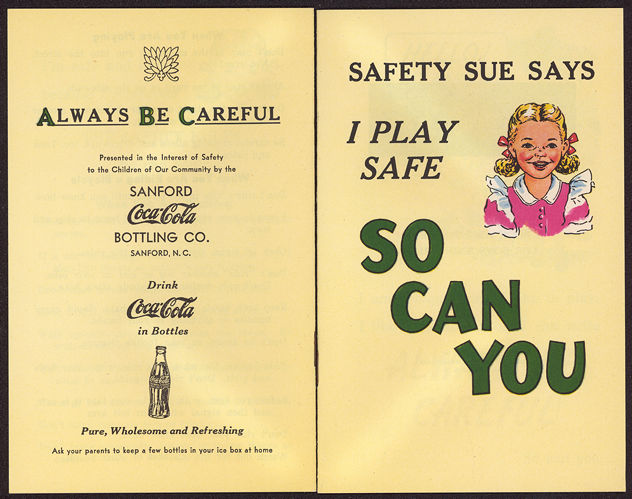 #CC264 - Coca Cola Giveaway Booklet with Safety Sue