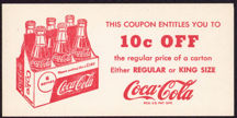 #CC285 - Coca Cola 10¢ OFF Regular or King Size Coupon