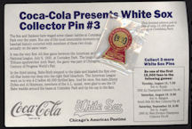 #CC295 - Carded 1983 Coca-Cola White Sox Collector Pin