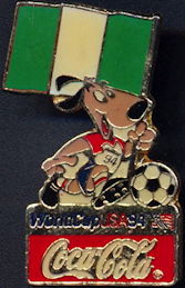 #CC346 - Coca Cola 1994 USA World Cup Soccer Italian Flag Lapel Pin