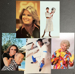 #CH598 - Group of 5 Famous Comedian Postcards from around 1980