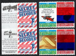 #TY992 - Group of 10 Different Unopened Cracker Jack Secret Decoder Toys