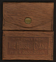 #TOBACCO037 - Early 1900s Leather House of Crane Cigar Leather Change Purse Giveaway