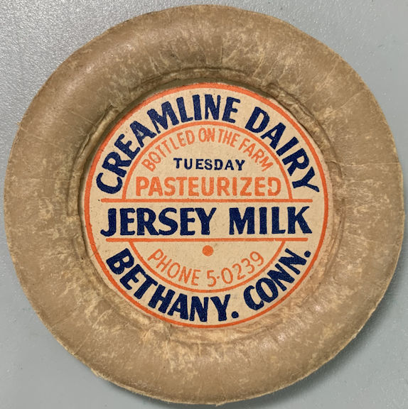 Creamline Dairy Jersey Milk Bottle Cap Very Scarce One