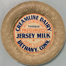 #DC285 - Creamline Dairy Jersey Milk Bottle Cap - Very Scarce One