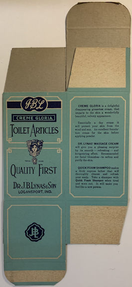 #CS423 - Lynas Creme Gloria Toilet Article Box
