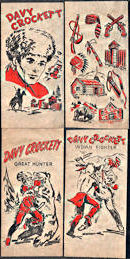 #CH253 - Four Different Davy Crockett Transfer Sheets