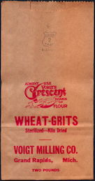 #CS384 - Group of 12 Voigt MIlling Wheat-Grits Bags