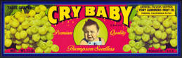 #ZLSG052 - Cry Baby Grape Crate Label