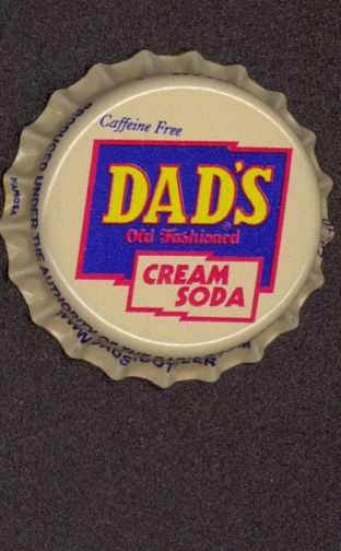 #BF104- Group of 10 Dad's Cream Soda Plastic Lined Soda Caps