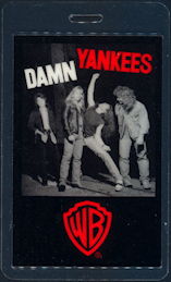 ##MUSICBP0464 - Damn Yankees Laminated OTTO Backstage pass from the 1990 Tour