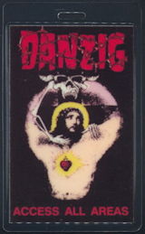 ##MUSICBP0208 - Danzig OTTO Laminated Backstage Pass from the 1989 God Don't Like It Tour
