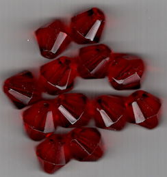 #BEADS0866 - Group of 12 Large 12mm Ruby Colore...