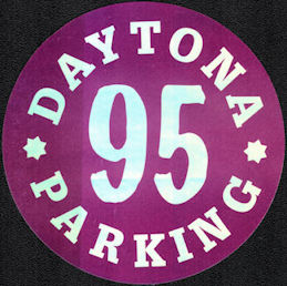 ##MUSICBP1649 - Parking Pass Sticker for the 1995 Daytona 500